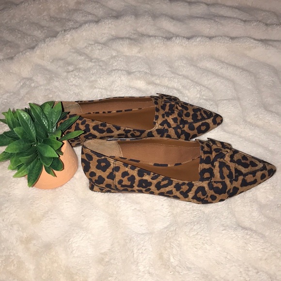 Franco Sarto Leather Shoes Flats Leopard 7.5 new - Picture 9 of 14